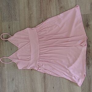 Pink Sleeveless Romper with Pockets Size 2Xl
